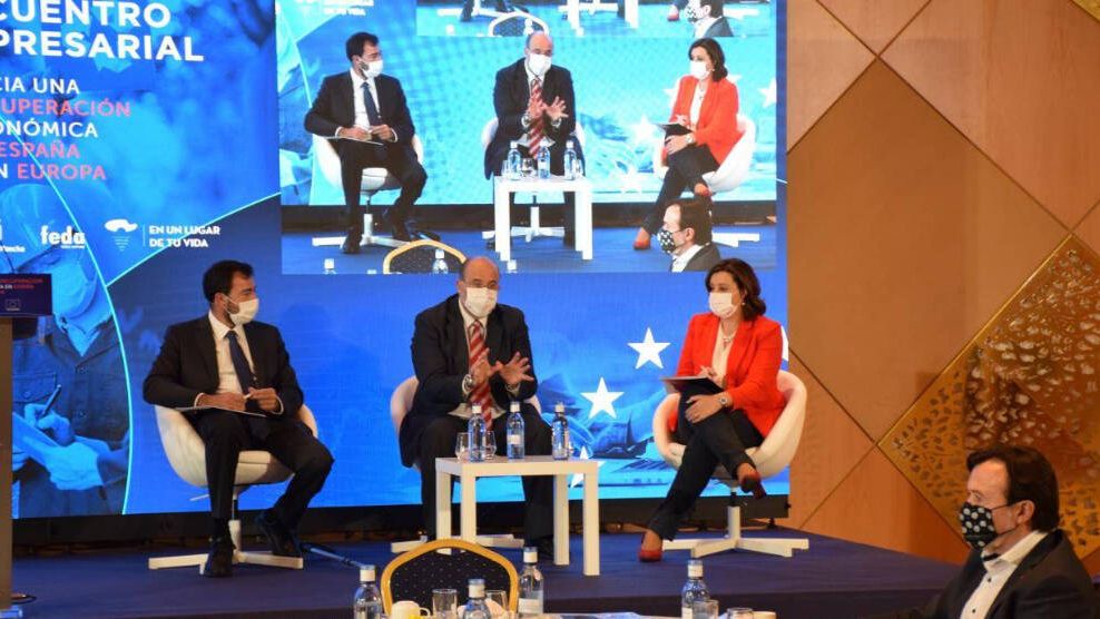 Encuentro ‘Hacia una recuperación económica en España y Europa’, celebrado este jueves en Albacete