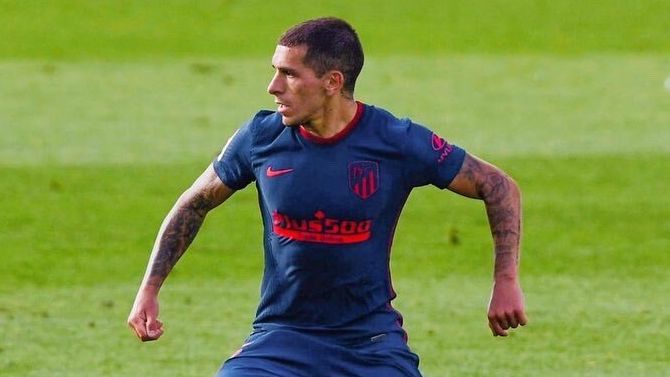 Lucas Torreira, en su debut con el Atlético de Madrid