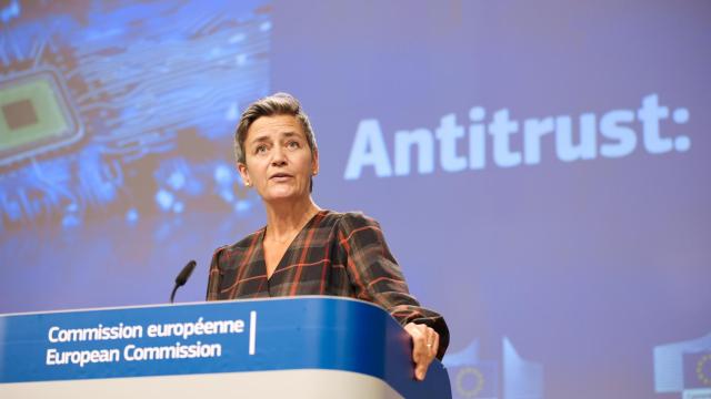 La vicepresidenta de la Comisión y responsable de Competencia, Margrethe Vestager