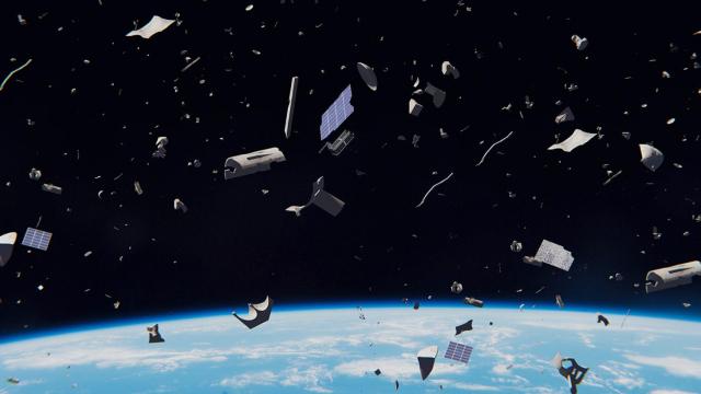 Basura espacial.