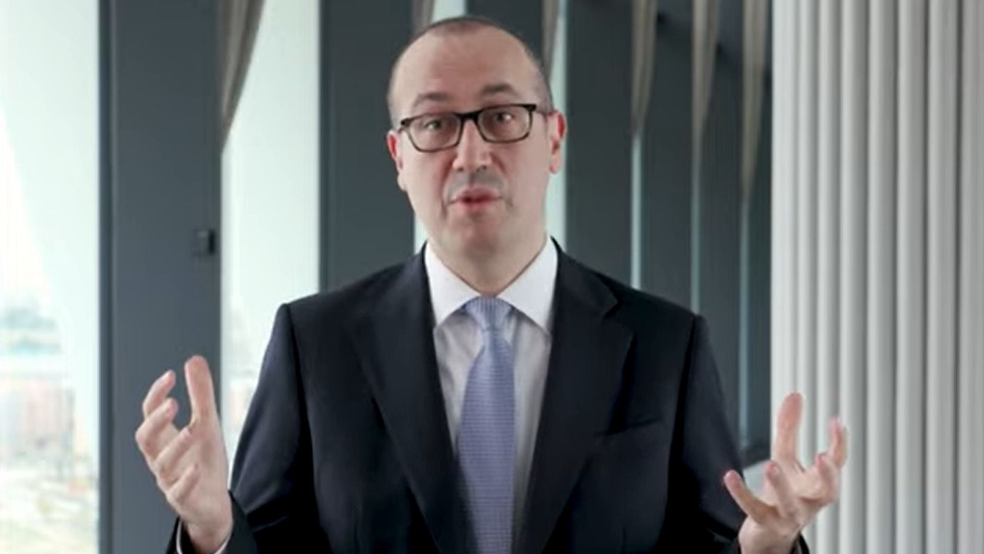 El consejero delegado de BBVA, Onur Genç, en un vídeo con motivo de los resultados.