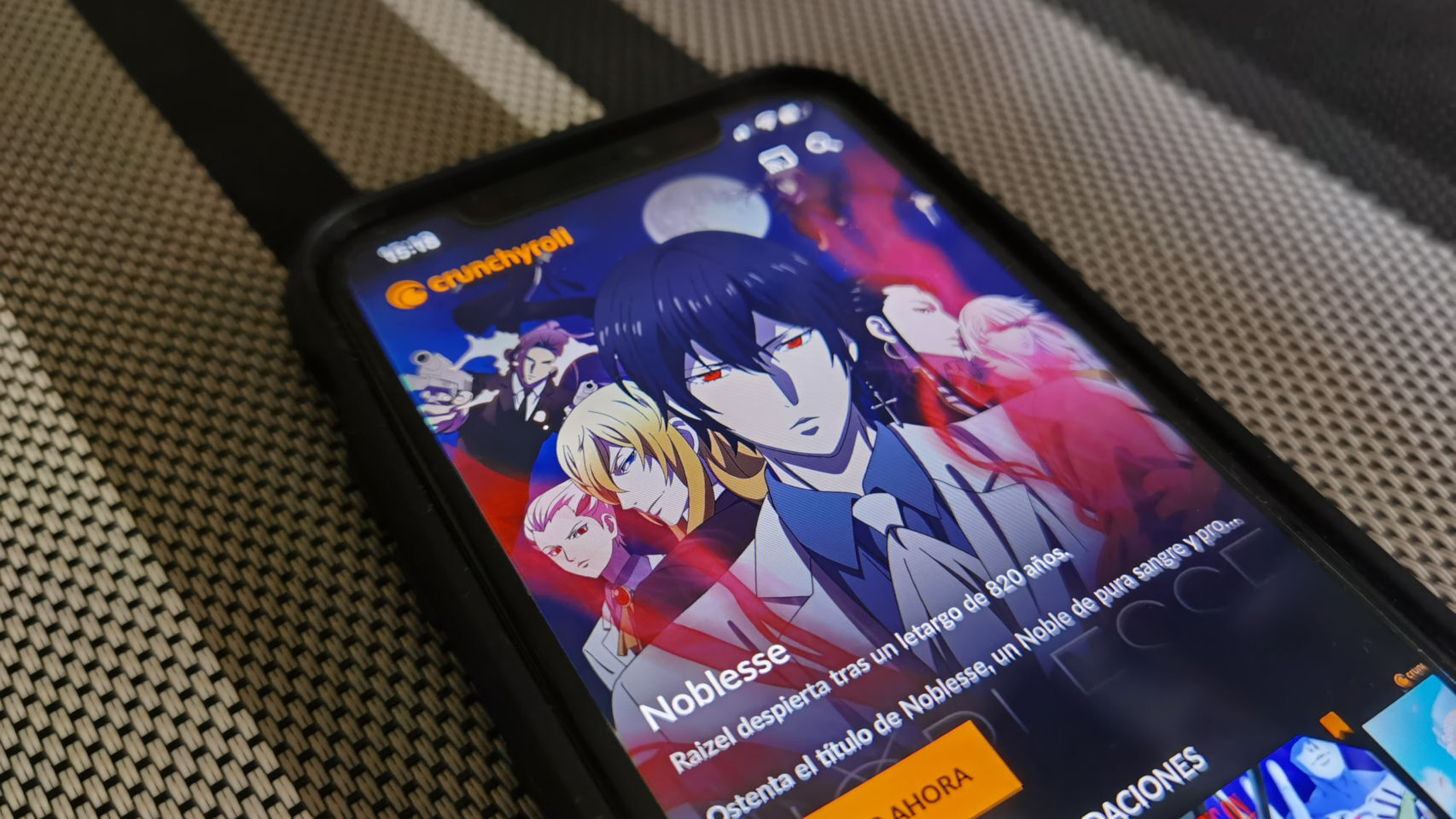 App de Cruchyroll para iOS