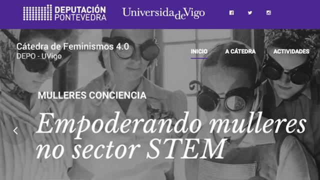 Web del proyecto Cátedra Feminismos 4.0.