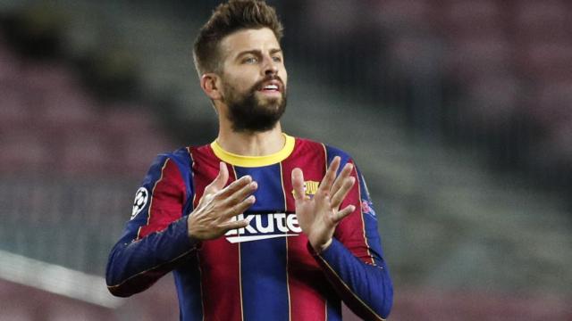 Gerard Piqué, en un partido del Barcelona de la Champions League