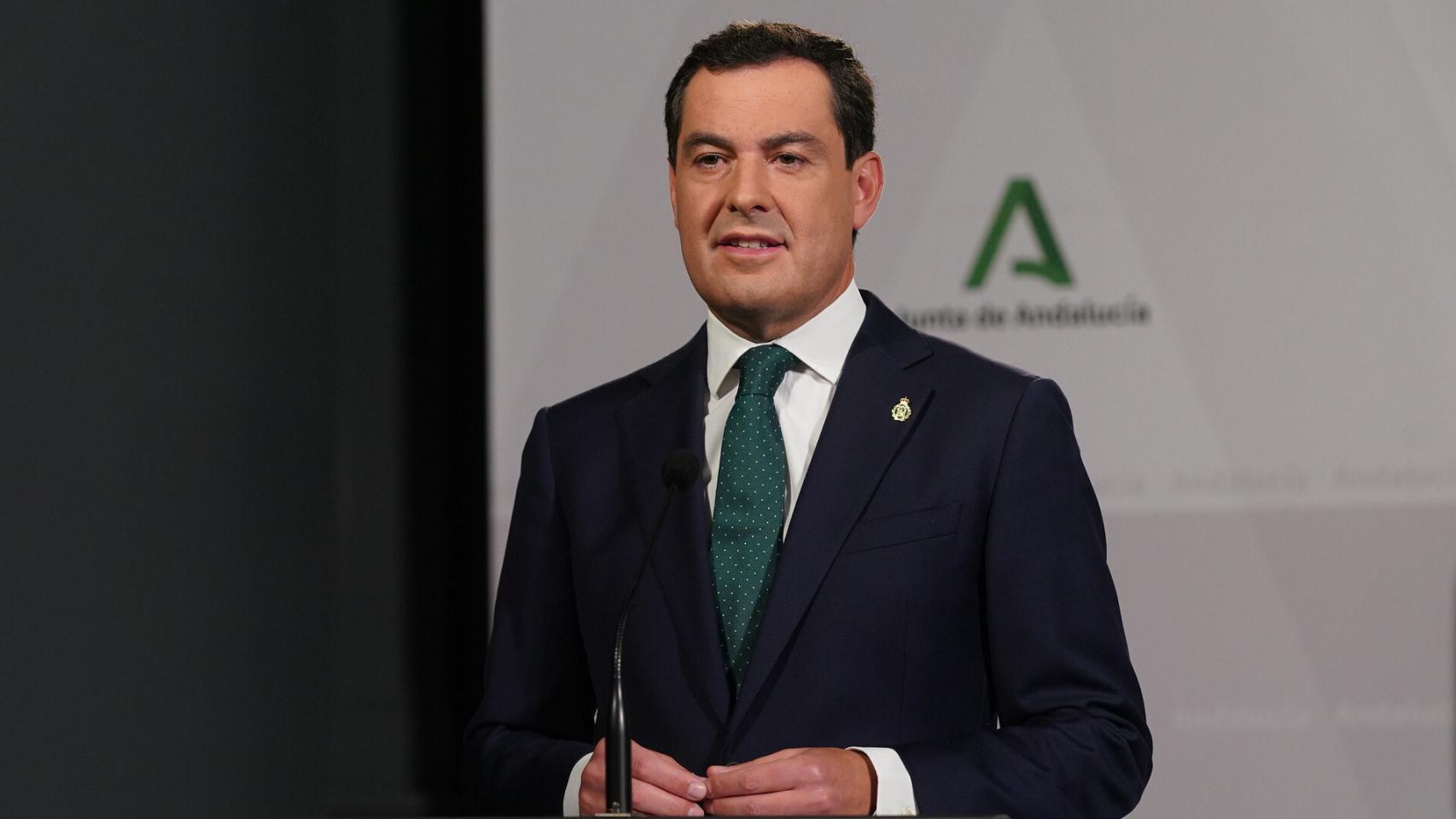 El presidente andaluz, Juanma Moreno