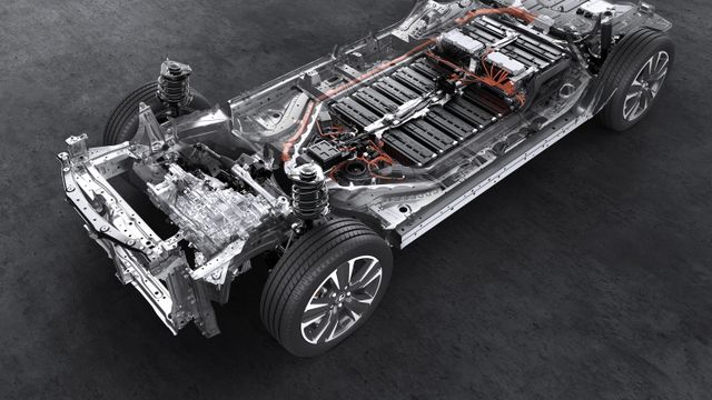 Estructura de un coche eléctrico.