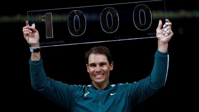 Nadal, tras ganar a Feliciano en la segunda ronda de París.