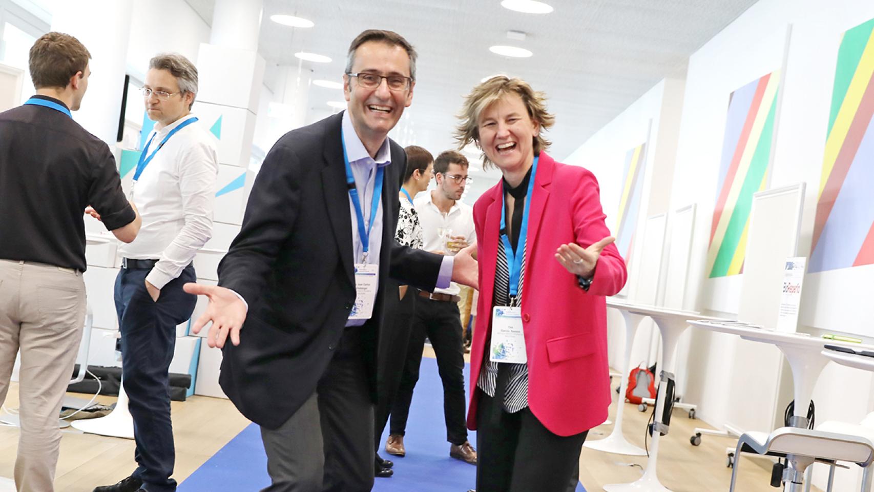 Eva García, CEO y cofundadora de Wivi Vision, junto a su socio y cofundador, Juan Carlos Ondategui-Parra.