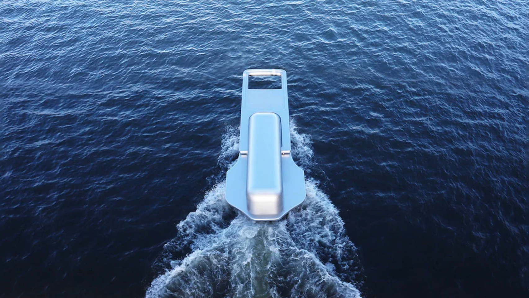 Así es el barco con forma de cremallera.