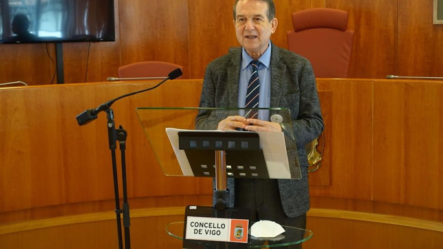 Abel Caballero en rueda de prensa.