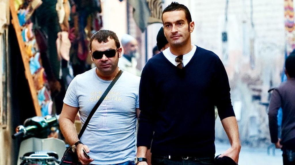 Jorge Javier Vázquez y su ex Paco en Marruecos en 2009.