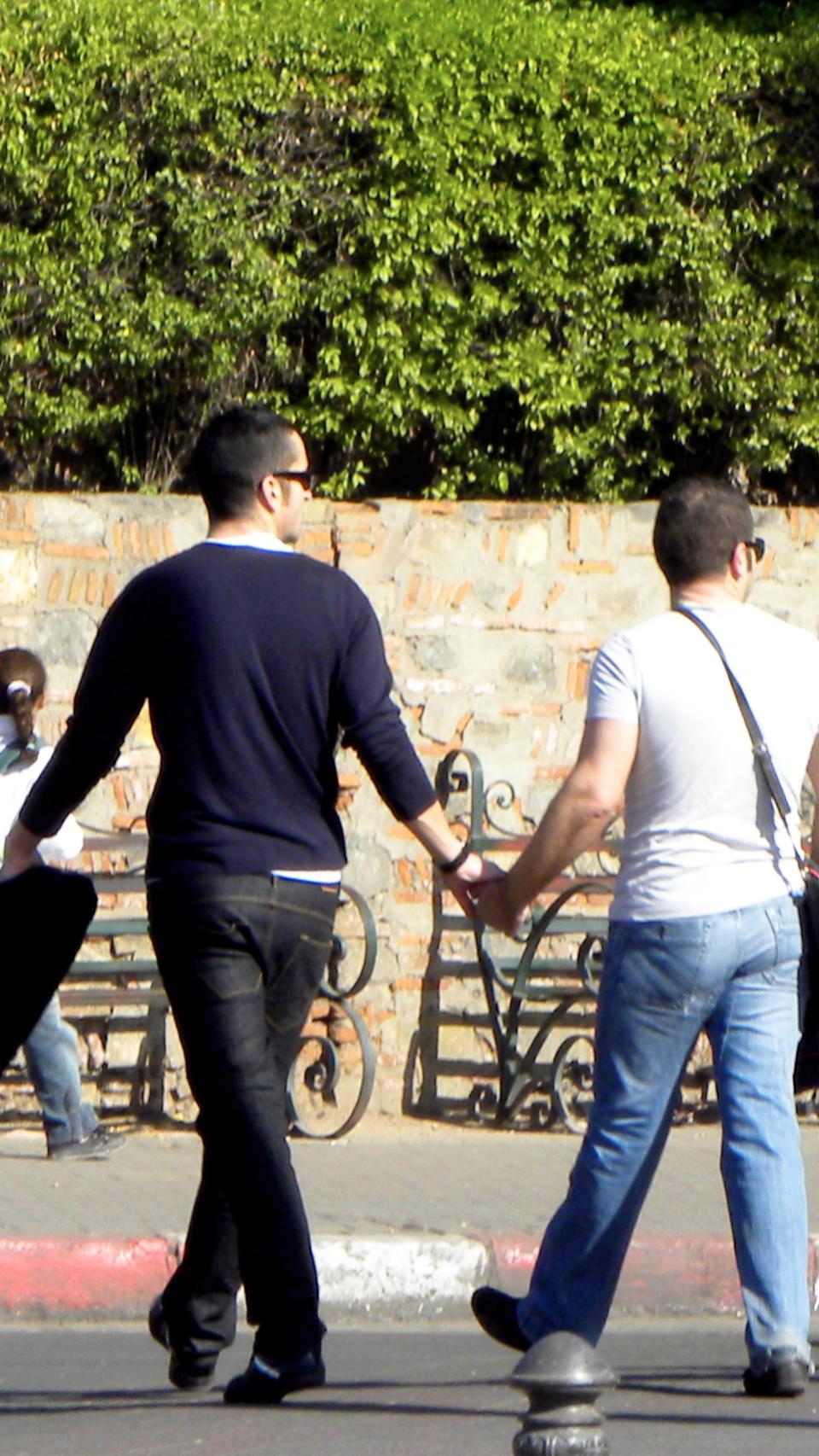 Jorge Javier Vázquez y su ex Paco en Marruecos en 2009.