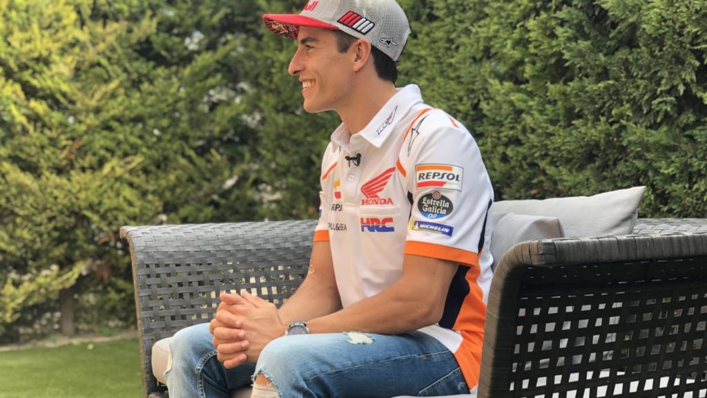 Marc Márquez, en su domicilio