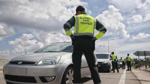 Intervención de la Guardia Civil de Tráfico./