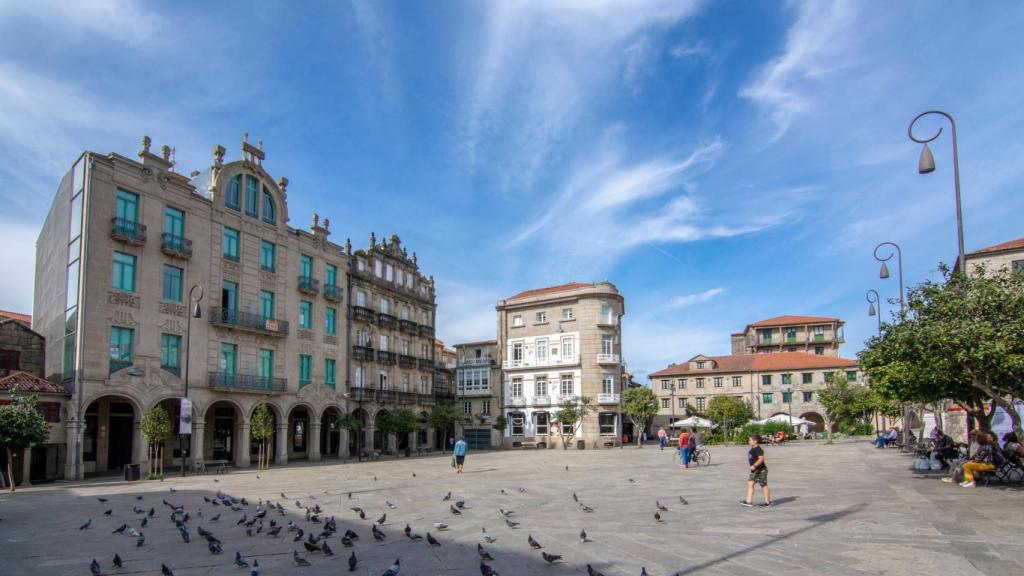 Praza da Ferraría en Pontevedra