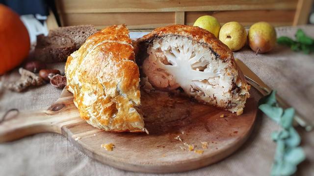 Coliflor Wellington, perfecta para los vegetarianos