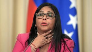 Delcy Rodríguez, en el Palacio de Miraflores, Caracas.