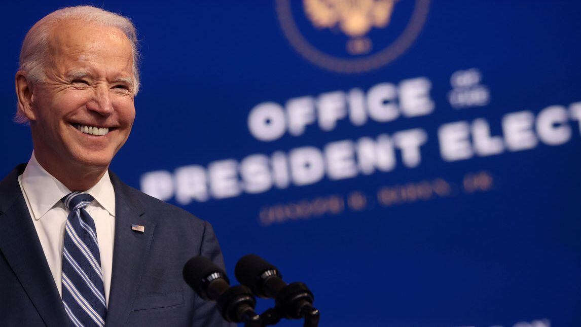 Una imagen de Joe Biden, presidente electo de EE.UU.