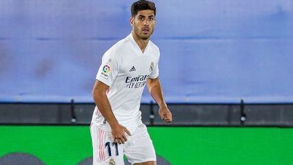 Marco Asensio, en un partido del Real Madrid en la temporada 2020/2021