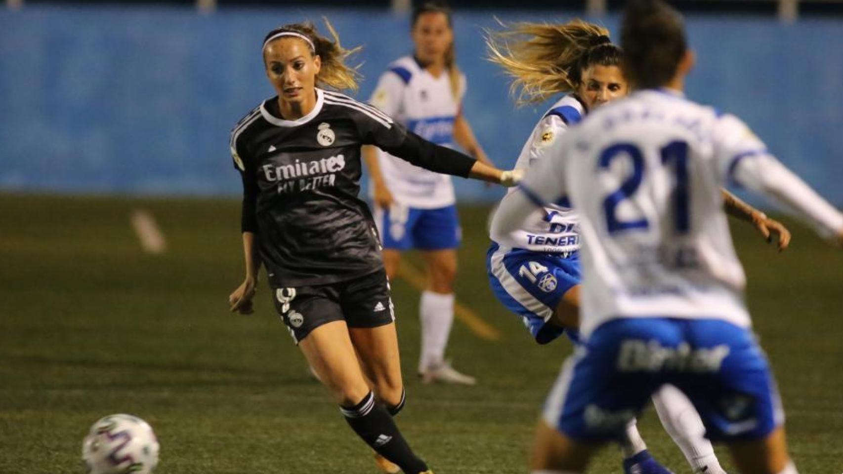 Kosovare Asllani, en el Granadilla - Real Madrid Femenino de la Primera Iberdrola