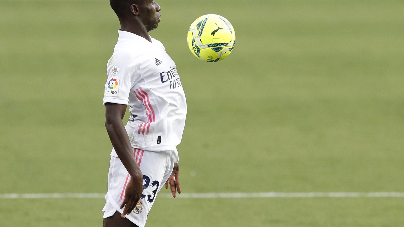 Ferland Mendy, durante un partido del Real Madrid