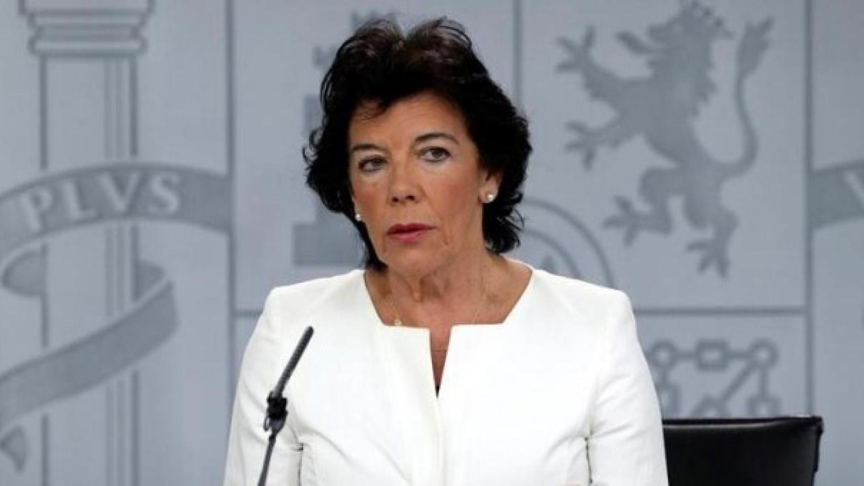 La ministra de Educación, Isabel Celáa.