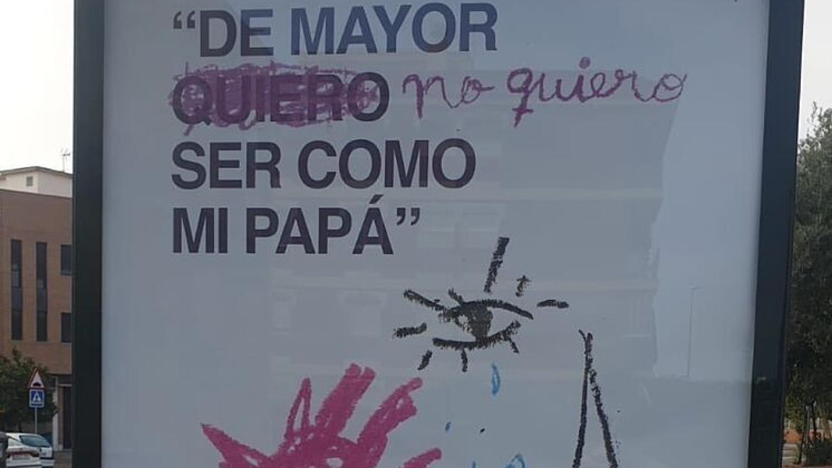 La polémica campaña del PP y C's contra la violencia de género, ya retirada.