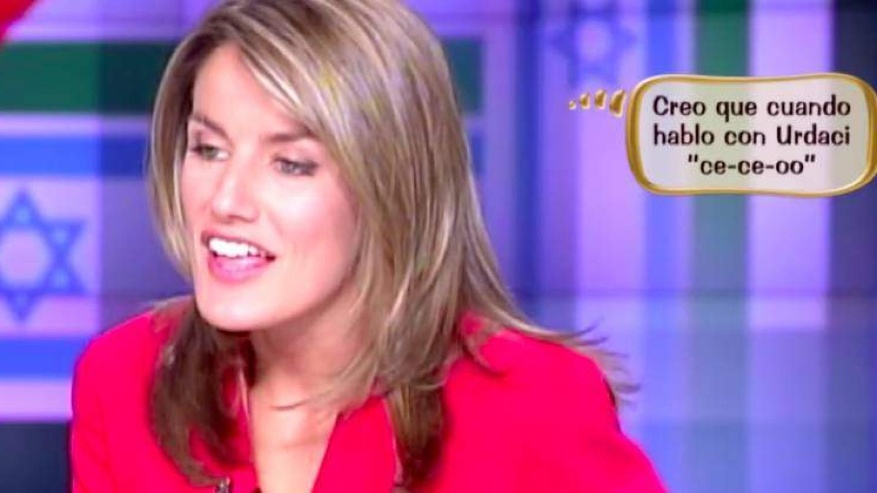 Captura del vídeo de Letizia que se ha hecho viral.