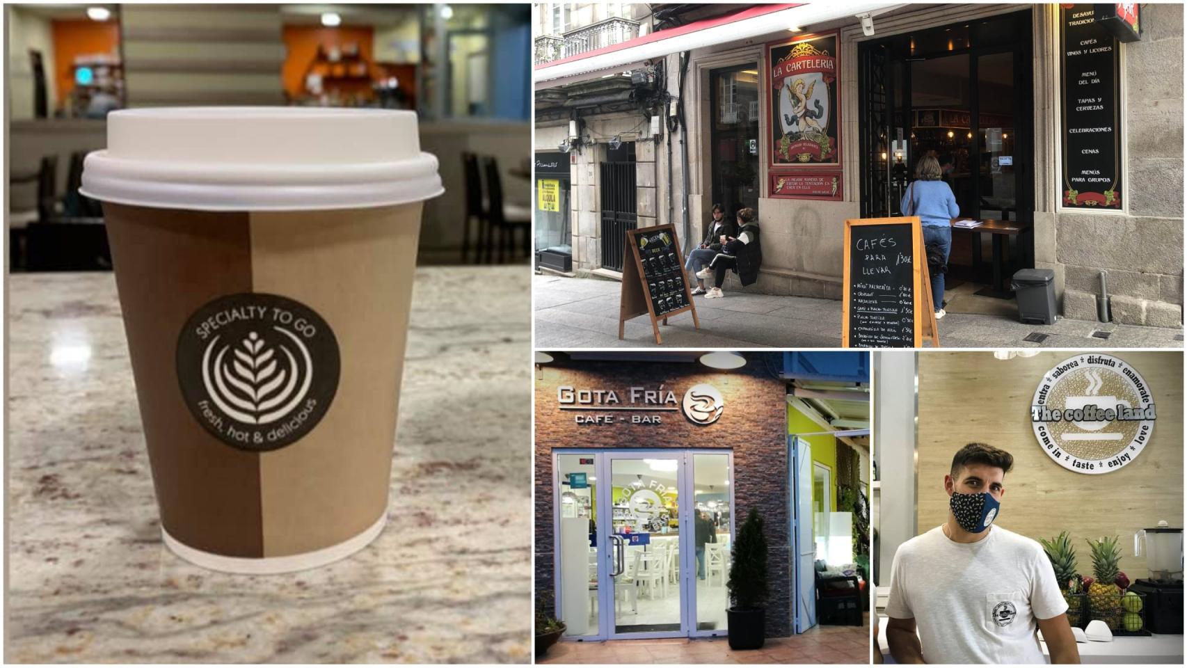 Negocios con café para llevar