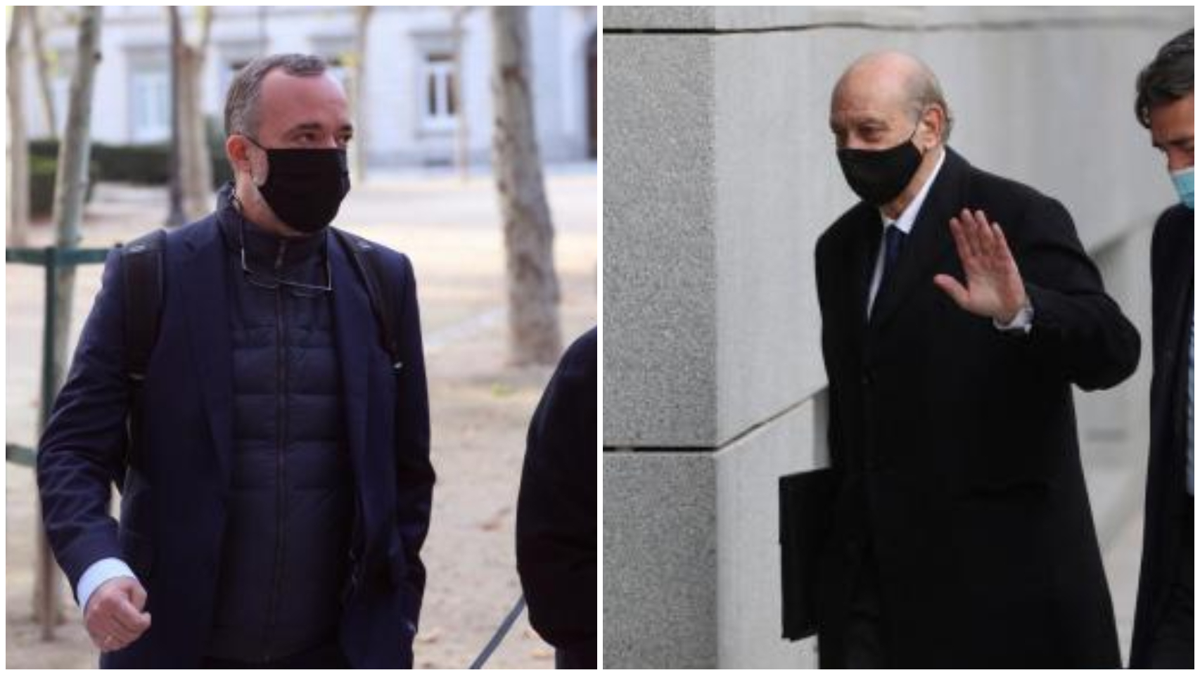 Francisco Martínez y Fernández Díaz, a su entrada a la Audiencia Nacional.
