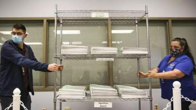 El recuento de votos en EEUU.