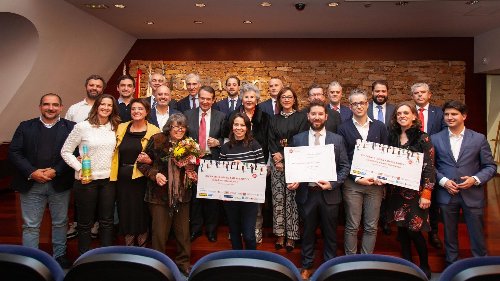 Ganadores de los premios AJE del año pasado.