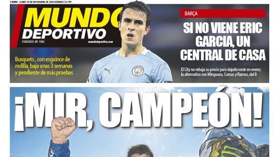Portada Mundo Deportivo