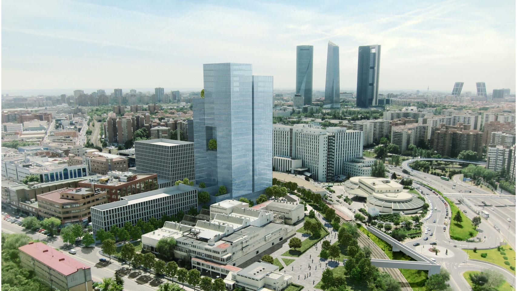 Imagen del proyecto que ha planteado Metrovacesa en en el antiguo complejo industrial Clesa de Madrid.