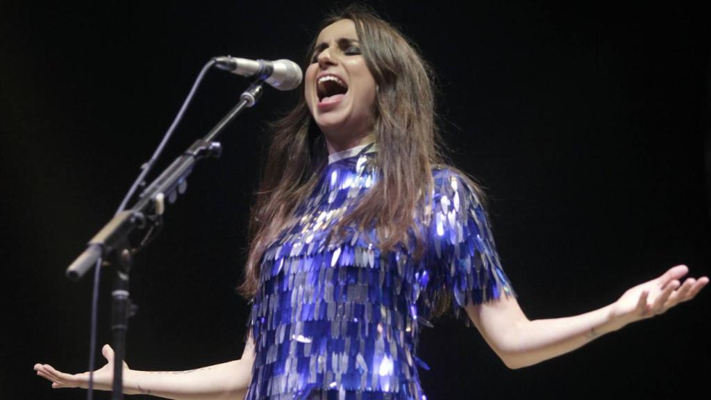 La cantante Zahara durante uno de sus conciertos.