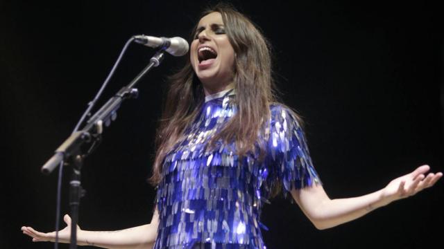 La cantante Zahara durante uno de sus conciertos.