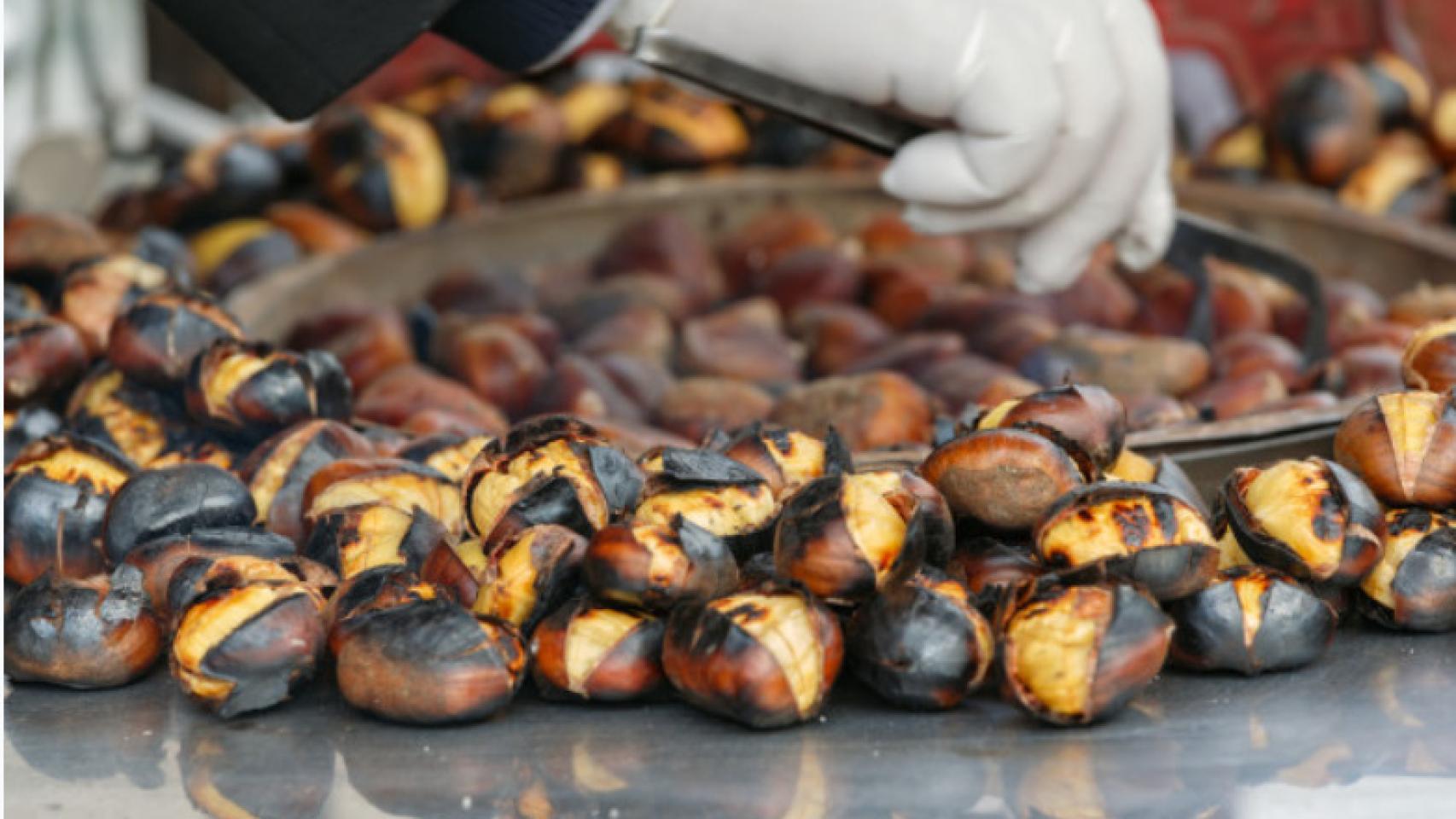 Castañas asadas.