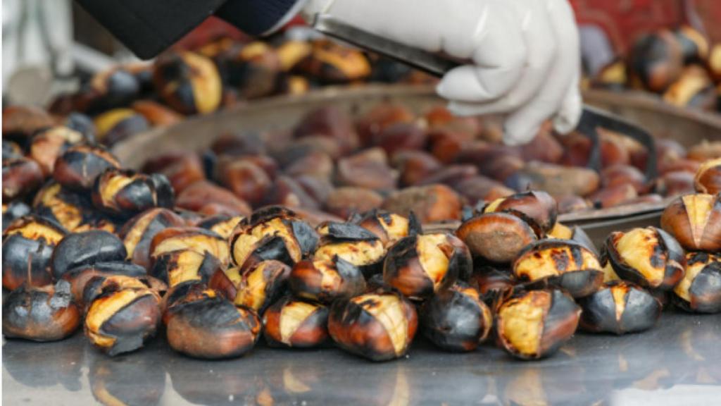 Castañas asadas.