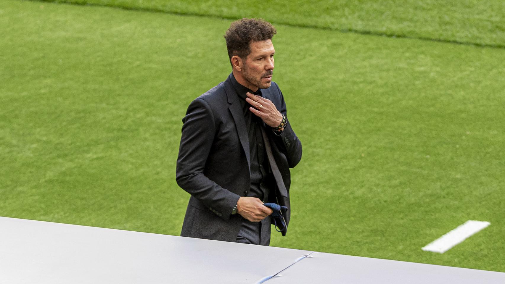 Diego Pablo Simeone, durante un partido del Atlético de Madrid