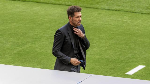 Diego Pablo Simeone, durante un partido del Atlético de Madrid