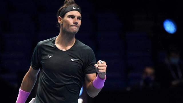 Rafa Nadal, en la Copa de Maestros 2020