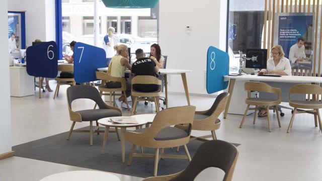 Oficina de BBVA en una imagen de archivo.