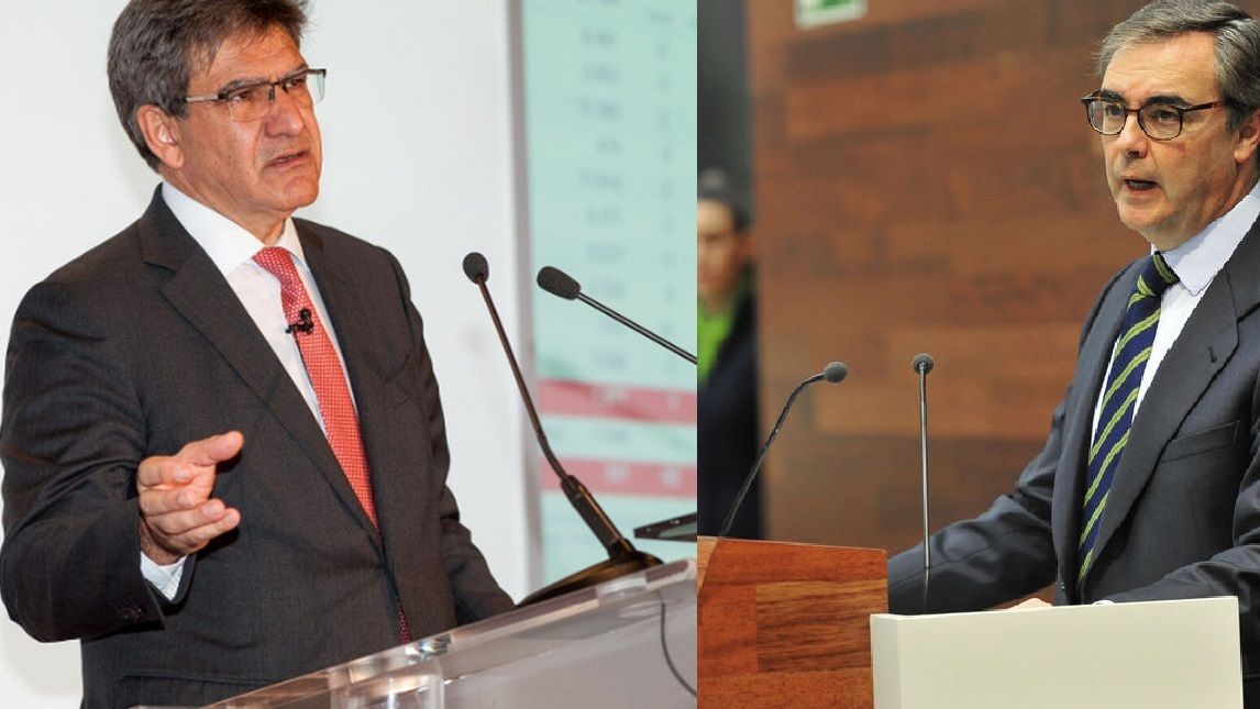 José Antonio Álvarez, CEO de Banco Santander, y José Sevilla, CEO de Bankia.