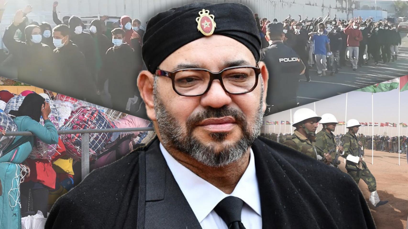 Mohamed VI ha abierto tres frentes contra España.