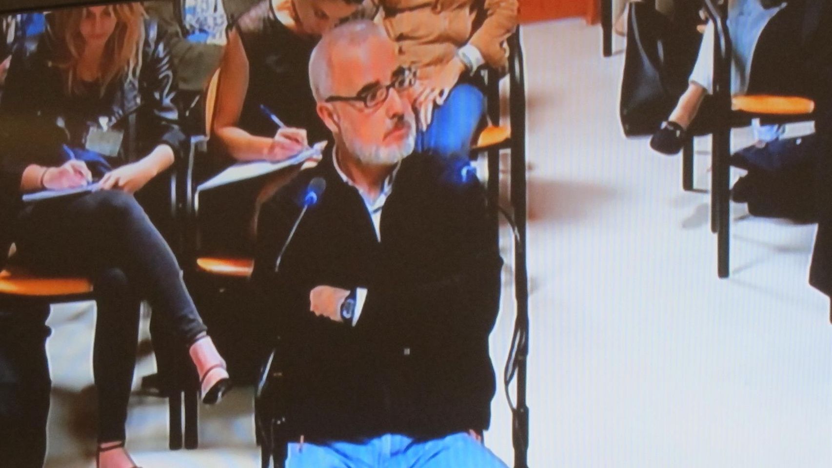 Alfonso Basterra durante el juicio por el asesinato de su hija Asunta.