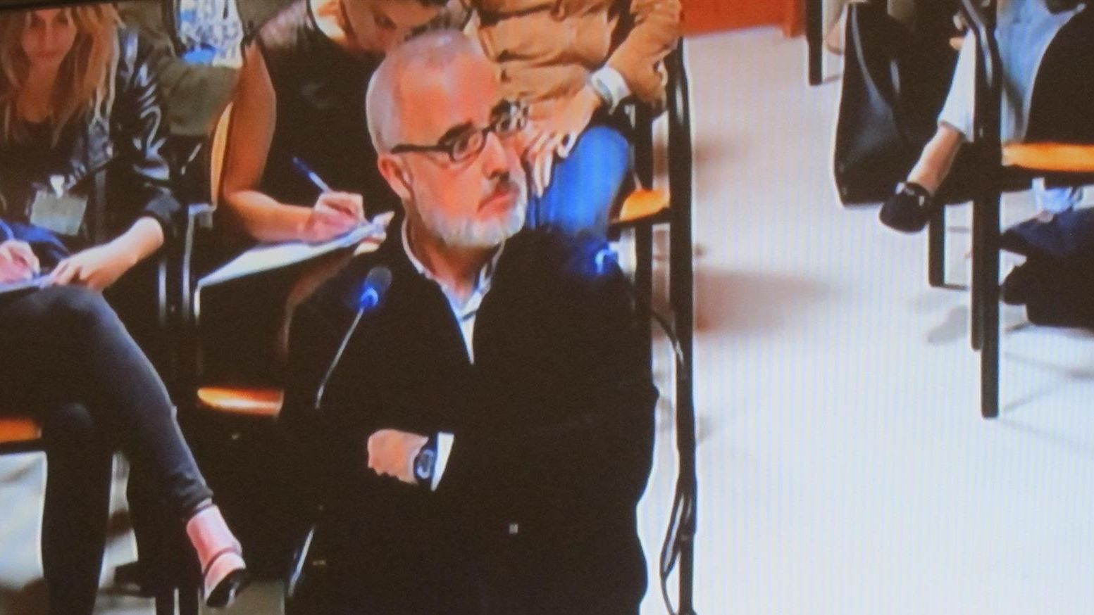 Alfonso Basterra durante el juicio por el asesinato de su hija Asunta