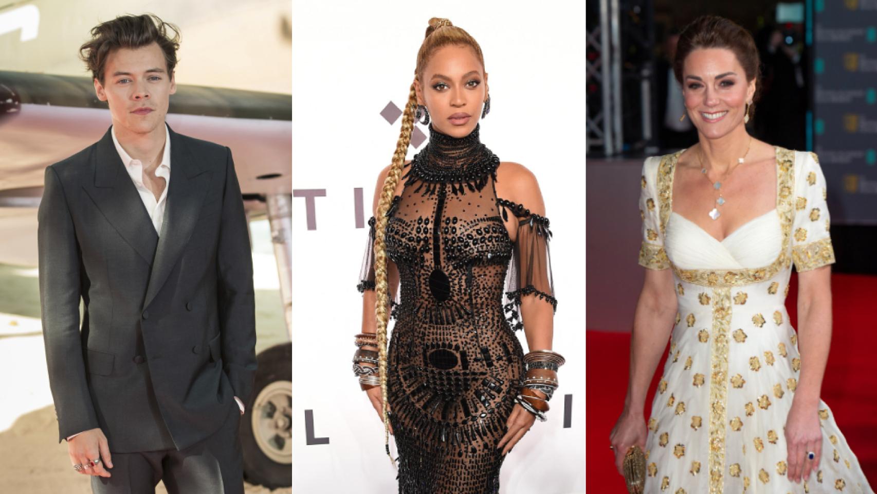 Harry Styles, Beyoncé y Kate Middleton.