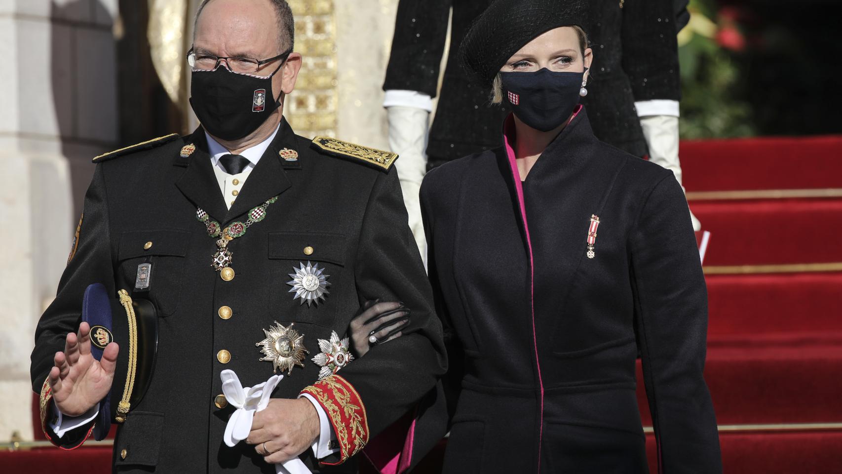 Alberto y Charlène de Mónaco.