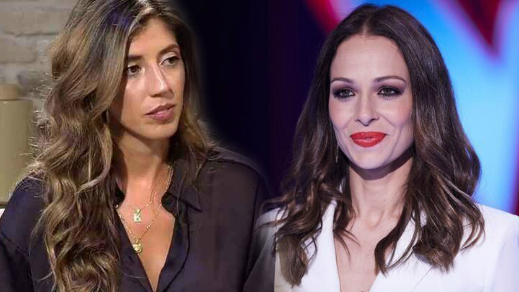 Karelys y Eva González, en un montaje de Jaleos.