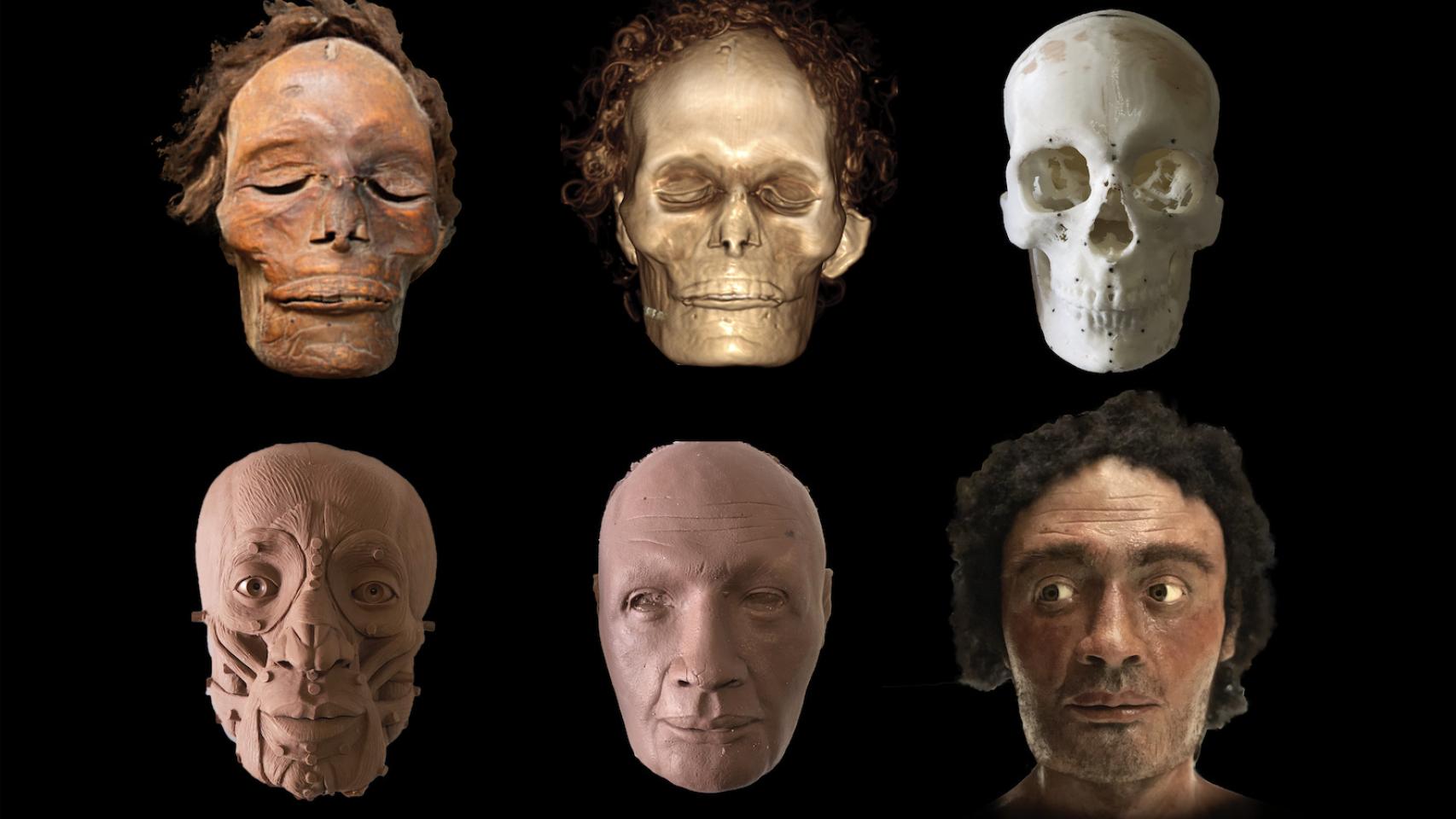 Reconstrucción facial de la momia guanche mejor conservada del mundo.